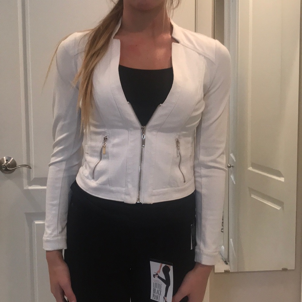 WHBM White Blazer Size 0